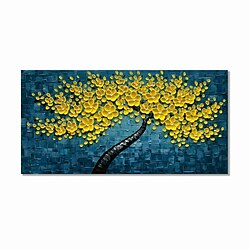 Handgefertigtes handgemaltes Ölgemälde Wandkunst abstrakte Mandelblüten Gemälde Heimdekoration Dekor gerollte Leinwand kein Rahmen ungedehnt miniinthebox