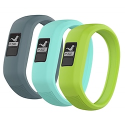 3 Pack Watch Band for Garmin Vivofit 3 Vivofit JR Vivofit jr 2 Silicone Replacement  Strap Elastic Waterproof Adjustable Sport Band Wristband