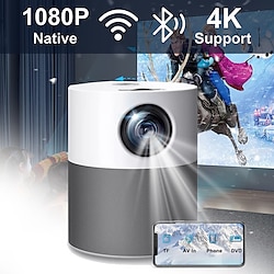 Smart TV WIFI Mini Projector Full HD 1080P P40 LED Projetor 4K Video Bluetooth Beamer 4000 Lumen Android9.0  Projectors Smart Home Theater