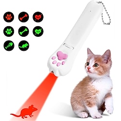 Image of ricarica usb proiezione led giocattoli per gatti divertenti raggi ultravioletti a raggi infrarossi topo lisca di pesce gatto artiglio fascio stuzzicare accessori per gatti Lightinthebox