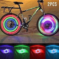 lightinthebox.com 2pcs led luce della bici luce di sicurezza ruota luci mountain bike mtb bicicletta ciclismo impermeabile più modalità cr2032 batteria ciclismo / bici / ipx-4 lightinthebox, rosso