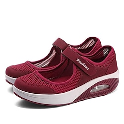 Image of Per donna Scarpe da ginnastica Slip-On Taglie forti Scarpe comfort Esterno Giornaliero Tinta unica Estate Piatto Punta tonda Informale minimalismo Retato Mocassino Nero Bianco Rosso Lightinthebox