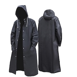 Image of eva impermeabile avvolto per adulti giacca protettiva per uomo e donna, abbigliamento da pioggia nero addensato trasparente per la pesca alpinistica di moda Lightinthebox