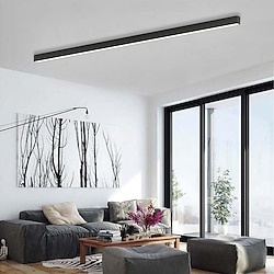 Light in the box led plafondlamp dimbaar 60cm 80cm lijn ontwerp acryl metalen plafondverlichting voor woonkamer kantoor 110-240v