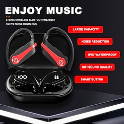 YYK-Q63 True Wireless Headphones TWS Earbuds Ear Hook Bluetooth 5.3 Smart Touch Control LED Power Display for Apple Samsung Huawei Xiaomi MI  Everyday Use Office Business Car Motorcycle Truck Driving