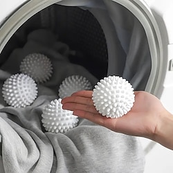Image of Palla per asciugatrice 3 pezzi, bucato antistatico, vestiti in plastica riutilizzabili che asciugano ed espandono la palla ammorbidente Lightinthebox