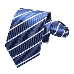 Image of Per uomo Cravatte Cravatta con zip Cravatte da uomo Cravatta con cerniera Con fiocco A strisce Matrimonio Compleanno Lightinthebox
