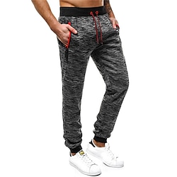 Light in the box Voor heren Joggingbroeken Jogger Broek Trekkoord Elastische taille Elastisch manchet Effen Comfort Ademend Casual Dagelijks Feestdagen Sport Modieus Leger Groen Lichtgrijs