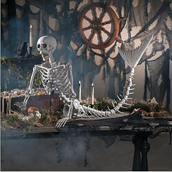 Halloween Mermaid Skeletons Home Decor 80CM
 