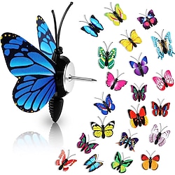 Image of 30pcs stereoscopico 3d simulazione farfalla simboli simboli creativi fiori decorativi chiodi in sughero per bacheche, foto, tabelloni da parete materiale scolastico e accessori 4x4cm/1.57''x1.57'' Lightinthebox