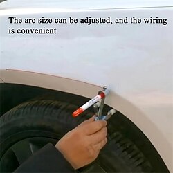 Parallellt ritshjul i silver: perfekt för reparation av bucklor i bilplåt brynmålning miniinthebox