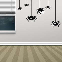 halloween väggdekor spindelnät vardagsrum sovrum dekoration klistermärken miniinthebox