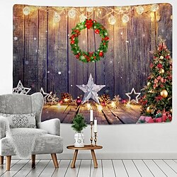 jul hängande gobeläng väggkonst stor gobeläng väggmålning dekor fotografi bakgrund filt gardin hem sovrum vardagsrum dekoration miniinthebox