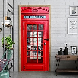 Telephone Booth Door Covers Door Tapestry Door Curtain Decoration Backdrop Door Banner for Front Door Farmhouse Holiday Party Decor Supplies