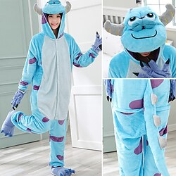 Image of Per adulto Pigiama Kigurumi Cartoni animati Mucca Animali Pigiama a pagliaccetto Costume divertente fibra di poliestere Cosplay Per Uomini e donne Carnevale Pigiama a fantasia animaletto cartone Lightinthebox