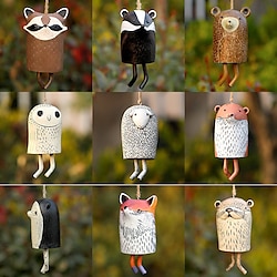 Beautiful Rustic Animal Wind Chimes Boho Handmade Garden Decor GiftResin Animal Decor Gift Ideas Garden Decor Unique Gift 1pcs