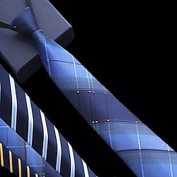 Men's Ties Neckties Stripes and Plaid Formal Evening Wedding Party Festival