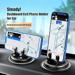 360 Degree Rotatable Car Phone Mount Universal Car Phone Holder Securely Holds All Smartphones Compatible with iPhones  Android Phones
