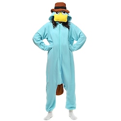 Volwassenen Tekenfilm Nachtmode Onesie-kostuum Carnavalskostuum Tekenfilm Onesie pyjama's Kigurumi-pyjama Grappig kostuum Voor Mannen Vrouwen Kerstmis Carnaval spotprent Lightinthebox