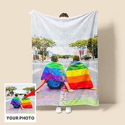 Custom Blankets with Photos Personalized Couples Gifts Customized Picture Blanket I Love You Gifts Birthday Gift for Wife Husband Girlfriend Boyfriend