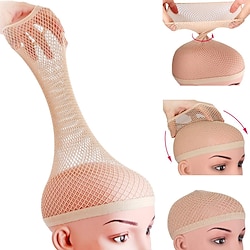 Hair Net for Long Hair Mesh Wig Caps for Women Natural Nude 2 Pieces