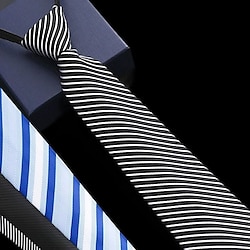 Men's Ties Neckties Stripes and Plaid Formal Evening Wedding Party Festival