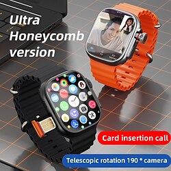 S9 PLUS Smart Watch 2.2 inch 4G LTE Cellular Smartwatch Phone 4G Pedometer Call Reminder Heart Rate Monitor Compatible with Null Women Men GPS Long Standby Hands-Free Calls IP 67 38mm Watch Case