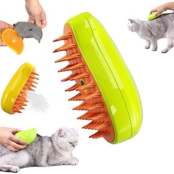 Cat Steam Brush Steamy Cat Brush with Leave-On Essence Cat Steamy Brush for Cat Multifunctional Cat Steamer Brush Cat Grooming Brush Pet Hair Removal Comb for Cat and Dog