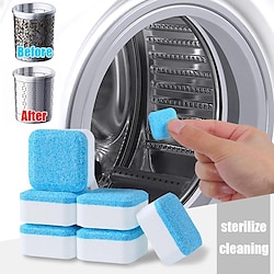 6pcs Washing Machine Cleaner, Remove Mold Effervescent Tablets, Dirt Deodorant Cleaner Tablets, Bathroom Accessories Bathroom Accessories