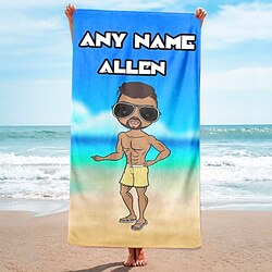 Customized Beach Towels For Girls Write Down Your Name Personalized Valentine Gift Custom Made
