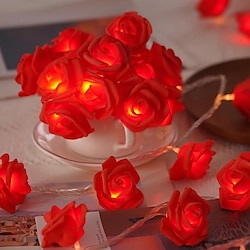 Image of 1 pz. San Valentino led rosa luci stringa 2 m 20 led stringa lampada decorativa festival di nozze Lightinthebox