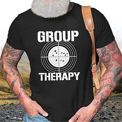 Men's Letter Darts T Shirt Tee Top Cotton Short Sleeve Graphic Shirt Black Army Green Dark Blue Comfortable Tee Sports Outdoor Holiday Fashion Designer Clothing