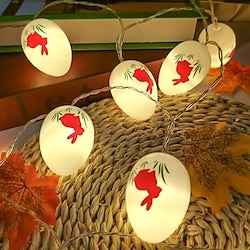 Image of luci della stringa dell'uovo di pasqua 1.5m 10 led uovo pulcini di coniglio led luci della stringa fata alimentato a batteria per pasqua yard party indoor outdoor decorazioni per la casa Lightinthebox