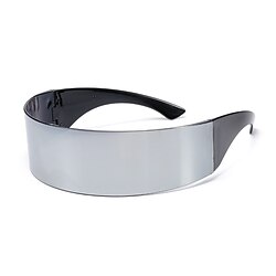 Image of occhiali da sole futuristici cyberpunk occhiali a specchio argento per spiaggia, festa, matrimonio, ballo di fine anno, club Lightinthebox