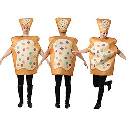 Image of Fette di pane Costume cosplay Costumi divertenti Costumi della famiglia del gruppo di Halloween Per adulto Per uomo Per donna Cosplay Costume divertente Feste Mascherata Halloween Carnevale Mascherata Lightinthebox