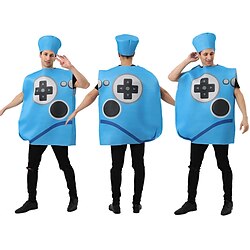 Image of Gamepad Costume cosplay Costumi divertenti Costumi della famiglia del gruppo di Halloween Per adulto Per uomo Per donna Cosplay Costume divertente Feste Mascherata Halloween Carnevale Mascherata Lightinthebox
