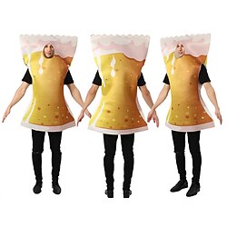 Image of Birra Costume cosplay Costumi divertenti Costumi della famiglia del gruppo di Halloween Per adulto Per uomo Per donna Cosplay Costume divertente Feste Mascherata Halloween Carnevale Mascherata Lightinthebox