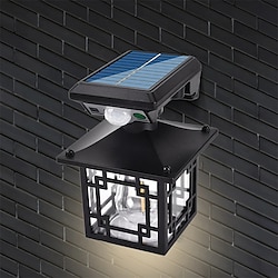 retro zonne-tuinstraatverlichting ip65 waterdicht tuinveiligheid wandlamp binnenplaats passage led buiten zonne-energie garage wegverlichting 1pc Lightinthebox