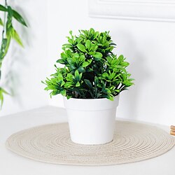 Image of pianta in vaso di loto in miniatura realistica Lightinthebox