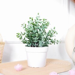 Image of pianta in vaso di pianta di denaro artificiale realistica Lightinthebox