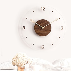 Image of orologio da parete senza ticchettio orologio da camera da letto 30 35 40 cm orologi digitali da parete da cucina orologio da parete orologio silenzioso da parete arredamento minimalista elegante Lightinthebox