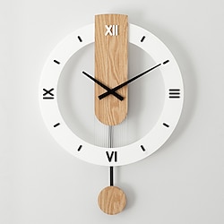 Image of orologio al quarzo moda creativa orologio scandinavo silenzioso altalena orologio da parete 40 cm soggiorno muto moderno orologio semplice ristorante Lightinthebox