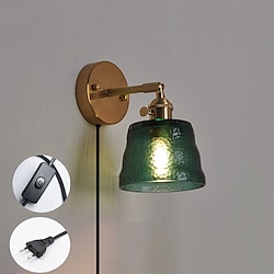 Light in the box wandlamp glas plug-in / geen plug leeslamp bij het bed hoofdeinde wandlampen e27 verlichtingsarmatuur voor achtergrondmuur woonkamer