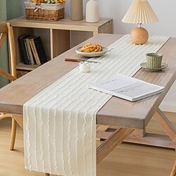 Light in the box tafelloper eenvoudige tafelloper verticaal patroon moderne eettafel kleed tv kast salontafelkleed eettafel loper