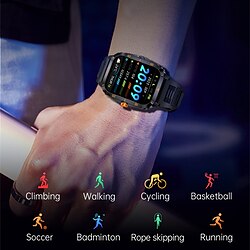 Light in the box nieuwe bluetooth talk sport smart herenhorloge hartslag bloeddruk bloed zuurstof monitoring functie slaapmonitoring muziekbediening gezondheid van vrouwen waterdicht dames outdoor horloge