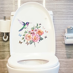 Light in the box pioen koekoek kolibrie walvis koelkast sticker toilet sticker wasmachine sticker toilet toilet badkamer keuken wasruimte kan verwijderen thuis achtergrond decoratie muursticker