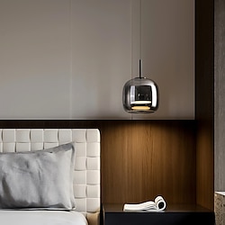 Light in the box 1-lichts 16 cm hangende lantaarn design hanglamp glas gegalvaniseerd led slaapkamer eetkamer 110-240v