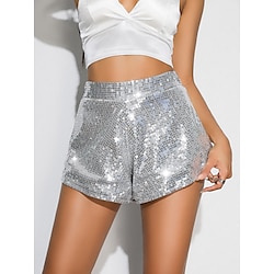 Women's Shorts Short Silver Summer