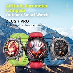 Light in the box LOKMAT ZEUS 7 PRO Slimme horloge 1.43 inch(es) Smart horloge Bluetooth Stappenteller Gespreksherinnering Activiteitentracker Compatibel met: Android iOS Dames Heren Lange stand-by Handsfree bellen