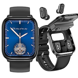 Light in the box x9 2 in 1 smartwatch met oordopjes smartwatch tws bluetooth oortelefoon hartslagmeter sporthorloge fitness horloge